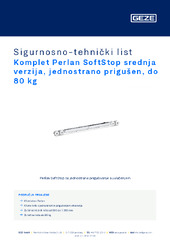 Komplet Perlan SoftStop srednja verzija, jednostrano prigušen, do 80 kg Sigurnosno-tehnički list HR