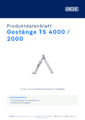 Gestänge TS 4000 / 2000 Produktdatenblatt DE