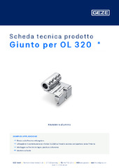 Giunto per OL 320  * Scheda tecnica prodotto IT