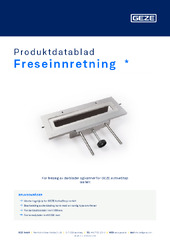 Freseinnretning  * Produktdatablad NB