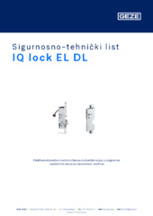 IQ lock EL DL Sigurnosno-tehnički list HR