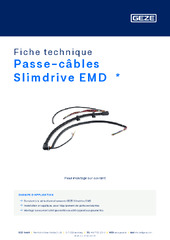 Passe-câbles Slimdrive EMD  * Fiche technique FR