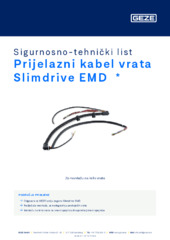 Prijelazni kabel vrata Slimdrive EMD  * Sigurnosno-tehnički list HR