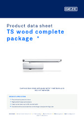 TS wood complete package  * Product data sheet EN