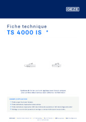 TS 4000 IS  * Fiche technique FR