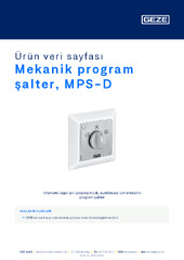 Mekanik program şalter, MPS-D Ürün veri sayfası TR