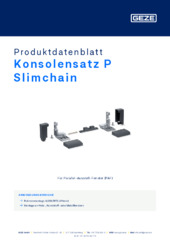 Konsolensatz P Slimchain Produktdatenblatt DE