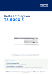 TS 5000 E Karta katalogowa PL