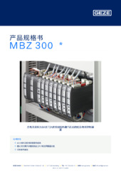 MBZ 300  * 产品规格书 ZH