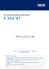 E 250 NT Produktdatenblatt DE