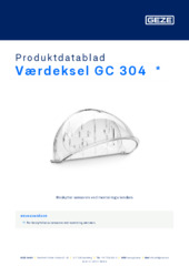 Værdeksel GC 304  * Produktdatablad NB
