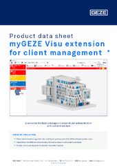 myGEZE Visu extension for client management  * Product data sheet EN