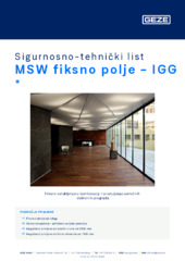 MSW fiksno polje - IGG  * Sigurnosno-tehnički list HR