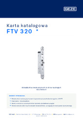 FTV 320  * Karta katalogowa PL