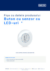 Buton cu senzor cu LED-uri  * Fișa cu datele produsului RO