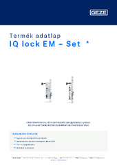 IQ lock EM - Set  * Termék adatlap HU