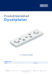 Dyvelplater Produktdatablad NB