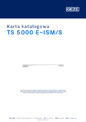 TS 5000 E-ISM/S Karta katalogowa PL