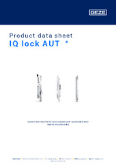 IQ lock AUT  * Product data sheet EN