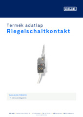 Riegelschaltkontakt Termék adatlap HU