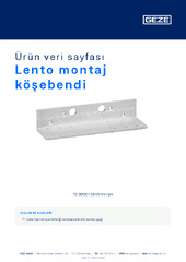 Lento montaj köşebendi Ürün veri sayfası TR