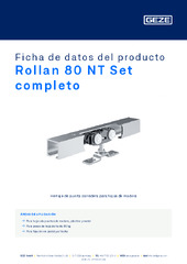 Rollan 80 NT Set completo Ficha de datos del producto ES