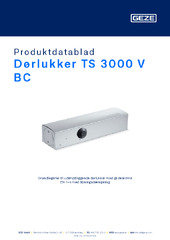 Dørlukker TS 3000 V BC Produktdatablad DA
