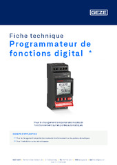 Programmateur de fonctions digital  * Fiche technique FR