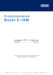 Boxer E-ISM Produktdatablad SV