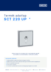 SCT 220 UP  * Termék adatlap HU