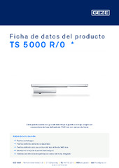 TS 5000 R/0  * Ficha de datos del producto ES
