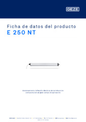 E 250 NT Ficha de datos del producto ES