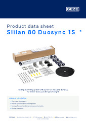 Slilan 80 Duosync 1S  * Product data sheet EN