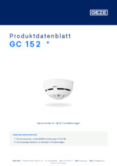 GC 152  * Produktdatenblatt DE