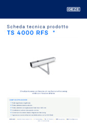 TS 4000 RFS  * Scheda tecnica prodotto IT