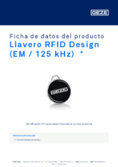 Llavero RFID Design (EM / 125 kHz)  * Ficha de datos del producto ES