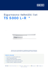 TS 5000 L-R  * Sigurnosno-tehnički list HR