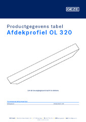 Afdekprofiel OL 320 Productgegevens tabel NL