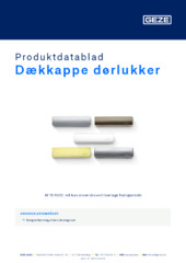 Dækkappe dørlukker Produktdatablad DA
