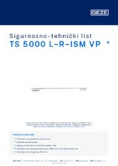TS 5000 L-R-ISM VP  * Sigurnosno-tehnički list HR