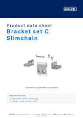 Bracket set C Slimchain Product data sheet EN