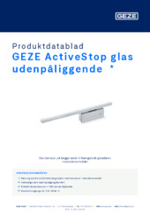 GEZE ActiveStop glas udenpåliggende  * Produktdatablad DA