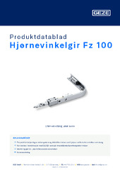 Hjørnevinkelgir Fz 100 Produktdatablad NB
