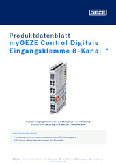 myGEZE Control Digitale Eingangsklemme 8-Kanal  * Produktdatenblatt DE