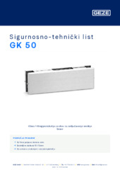 GK 50 Sigurnosno-tehnički list HR