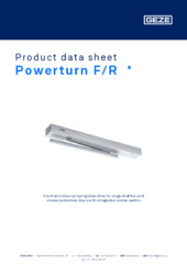 Powerturn F/R  * Product data sheet EN