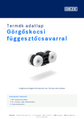 Görgőskocsi függesztőcsavarral Termék adatlap HU