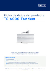 TS 4000 Tandem Ficha de datos del producto ES