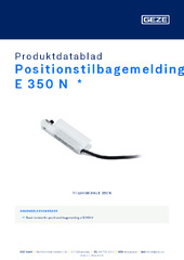 Positionstilbagemelding E 350 N  * Produktdatablad DA