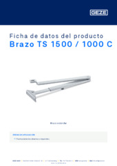 Brazo TS 1500 / 1000 C Ficha de datos del producto ES